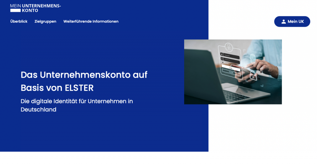 Mein Unternehmenskonto auf Basis von Elster